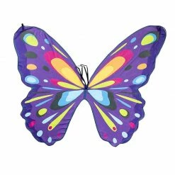 Blue Panda Butterfly Wings Costume For Kids (3 Piece Set) Purple Wings, Mask, Headband Halloween