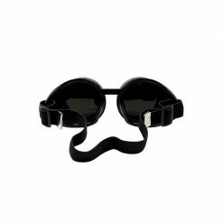 Blue Panda Steampunk Goggles, Vintage Victorian Style Costume Accessories (Black)