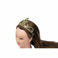 Blue Panda Gold Crown - 4-Pack Royal King And Queen Jeweled Costume Accessories, Party Hat