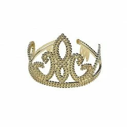 Blue Panda Gold Crown - 4-Pack Royal King And Queen Jeweled Costume Accessories, Party Hat