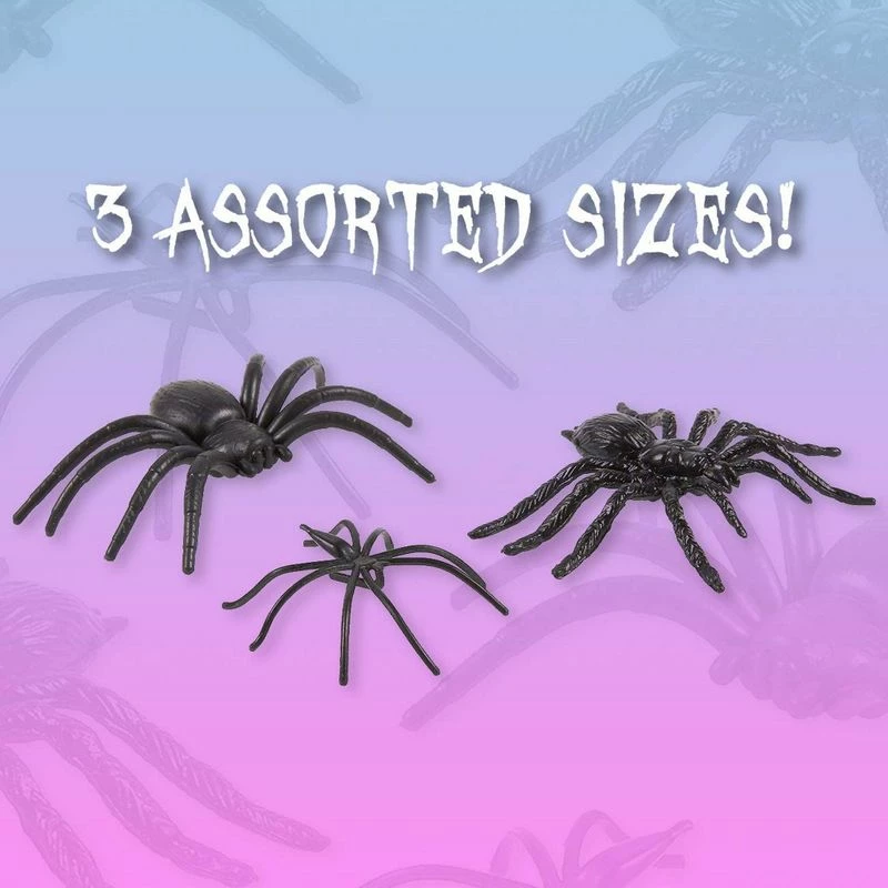 Blue Panda 102-Pack Assorted Plastic Spiders - The Ultimate Scary Halloween Party Decoration, Goodie Bag Favors, Trick Or Treat Prank Toys, Black, 3 Sizes 7 Blue Panda 102-Pack Assorted Plastic Spiders - The Ultimate Scary Halloween Party Decoration, Goodie Bag Favors, Trick Or Treat Prank Toys, Black, 3 Sizes
