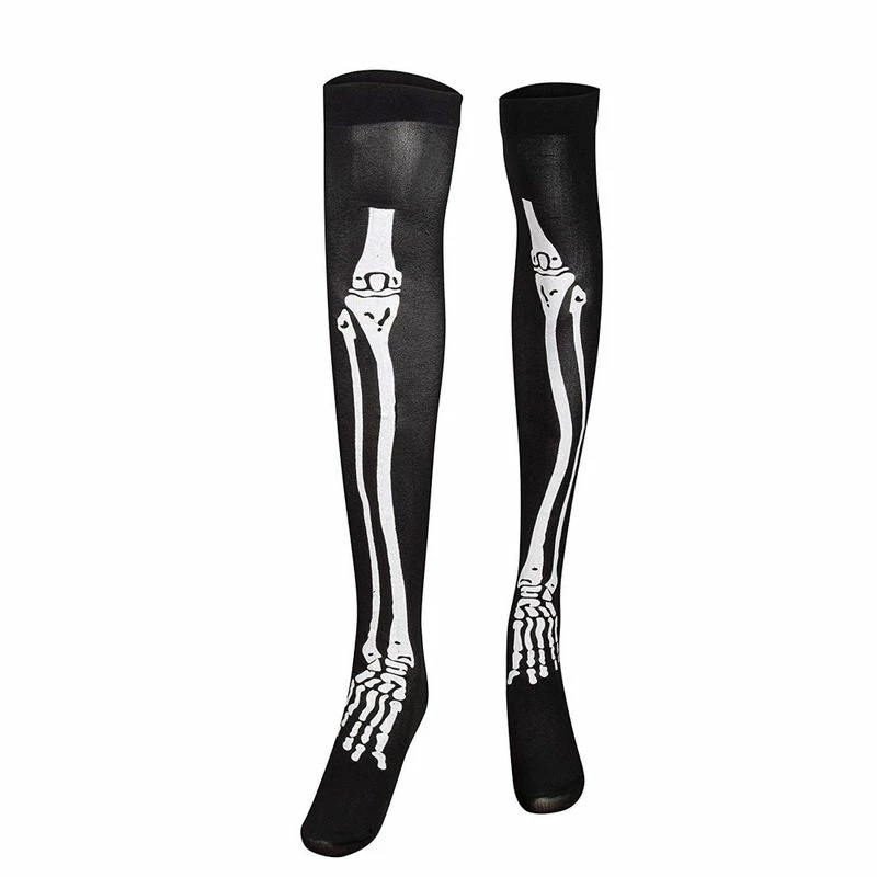 Blue Panda Halloween Skeleton Stocking And Long Arm Gloves - Costume Cosplay Accessory For Women, Teens 5 Blue Panda Halloween Skeleton Stocking And Long Arm Gloves - Costume Cosplay Accessory For Women, Teens