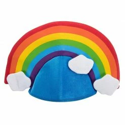 Blue Panda Rainbow Plush Costume Hat, Neon Head Cover For Halloween (24 In) 10 Blue Panda Rainbow Plush Costume Hat, Neon Head Cover For Halloween (24 In)