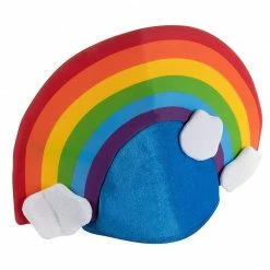 Blue Panda Rainbow Plush Costume Hat, Neon Head Cover For Halloween (24 In) 11 Blue Panda Rainbow Plush Costume Hat, Neon Head Cover For Halloween (24 In)