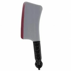 Blue Panda Halloween Bloody Butcher Costume - 3-Set Killer Dress Up, Apron Chef Hat Fake Cleaver, Unisex White