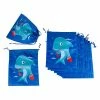 Blue Panda Drawstring Favor Bags For Shark Party (10 X 12 In, 12 Pack)