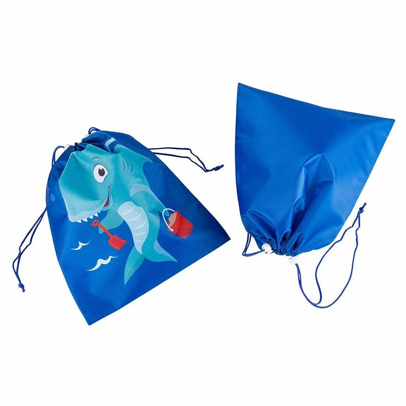 Blue Panda Drawstring Favor Bags For Shark Party (10 X 12 In, 12 Pack) 5 Blue Panda Drawstring Favor Bags For Shark Party (10 X 12 In, 12 Pack)