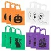 Blue Panda Halloween Tote Bags - 12-Pack Reusable Trick-or-Treat Bags, Party Gift Bags, Candy Goodie Toy Bags For Kids Halloween Party Favors, 3 Of Each 4 Designs, 15 X 16 Inches