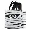Blue Panda Halloween Trick Or Treat Bags, Reusable Party Favor Totes, Mummy Design (12 Pack)