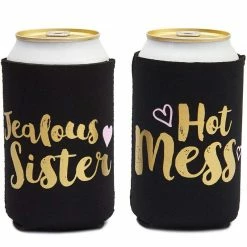 Blue Panda Special Occasions Bachelorette Can Sleeves For Cold Drinks, Party Favors (12 Designs, 12 Pack)