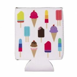 Blue Panda 12-Pack Summer Beer Can Sleeves (Flamingo, Tropical Fruit, Toucan, Ice Cream) Beach And Luau