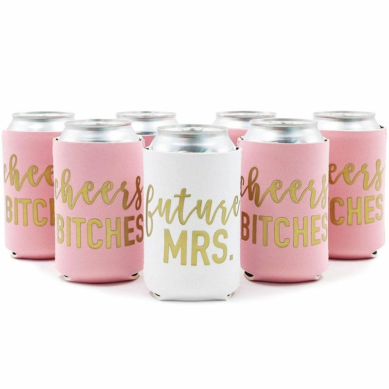 Blue Panda 12-Pack Cheers Bitches Bachelorette Party Beer Can Sleeves 5 Blue Panda 12-Pack Cheers Bitches Bachelorette Party Beer Can Sleeves