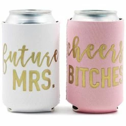 Blue Panda 12-Pack Cheers Bitches Bachelorette Party Beer Can Sleeves 12 Blue Panda 12-Pack Cheers Bitches Bachelorette Party Beer Can Sleeves
