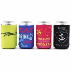 Blue Panda Beach And Luau Beach Themed Insulated Neoprene Beer & Soda Sleeve Covers, Fits 12 Oz Cans (12 Pack) 12 Blue Panda Beach And Luau Beach Themed Insulated Neoprene Beer & Soda Sleeve Covers, Fits 12 Oz Cans (12 Pack)