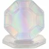 Blue Panda Paper Plate Set, Holographic Silver (9 In, 24-Pack) Plates 2 Blue Panda Paper Plate Set, Holographic Silver (9 In, 24-Pack) Plates