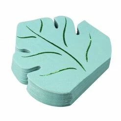 Blue Panda Green Leaf Shape Paper Napkins For Hawaiian Luau Party (6.4 X 6.2 In, 50 Pack) 15 Blue Panda Green Leaf Shape Paper Napkins For Hawaiian Luau Party (6.4 X 6.2 In, 50 Pack)