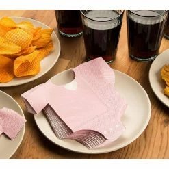 Blue Panda Special Occasions Baby Shower Pajama Theme Napkins (Pink, 50-Pack)