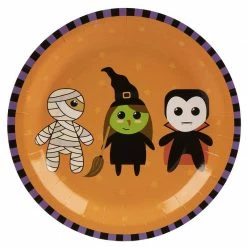 Blue Panda Mummy, Witch And Vampire Party Bundle, Includes Plates, Napkins, Cups, And Cutlery (24 Guests,144 Pieces) Special Occasions