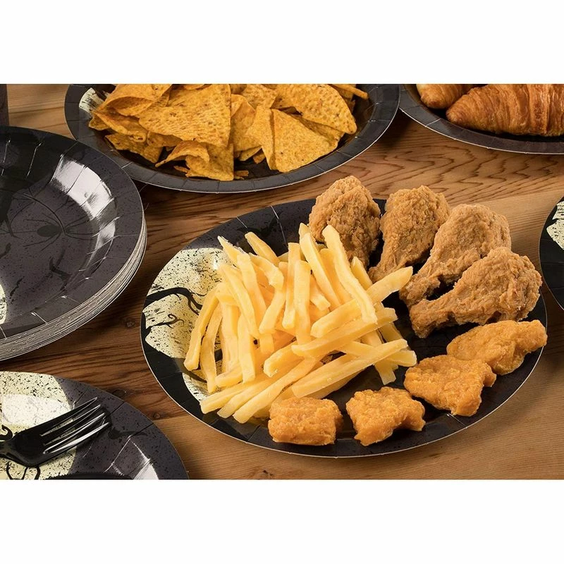 Blue Panda Full Moon Halloween Party Bundle, Includes Plates, Napkins, Cups, And Cutlery (24 Guests,144 Pieces) Special Occasions 4 Blue Panda Full Moon Halloween Party Bundle, Includes Plates, Napkins, Cups, And Cutlery (24 Guests,144 Pieces) Special Occasions