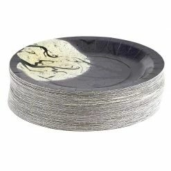 Blue Panda Halloween Party Supplies, Paper Plates Full Moon And Bat Design (9 In, 80 Pack) 15 Blue Panda Halloween Party Supplies, Paper Plates Full Moon And Bat Design (9 In, 80 Pack)