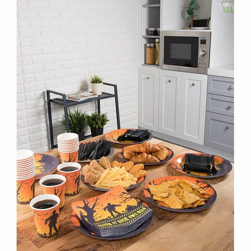 Blue Panda Halloween Party Supplies Zombie Paper Plates (9 In, 80 Pack) 4 Blue Panda Halloween Party Supplies Zombie Paper Plates (9 In, 80 Pack)