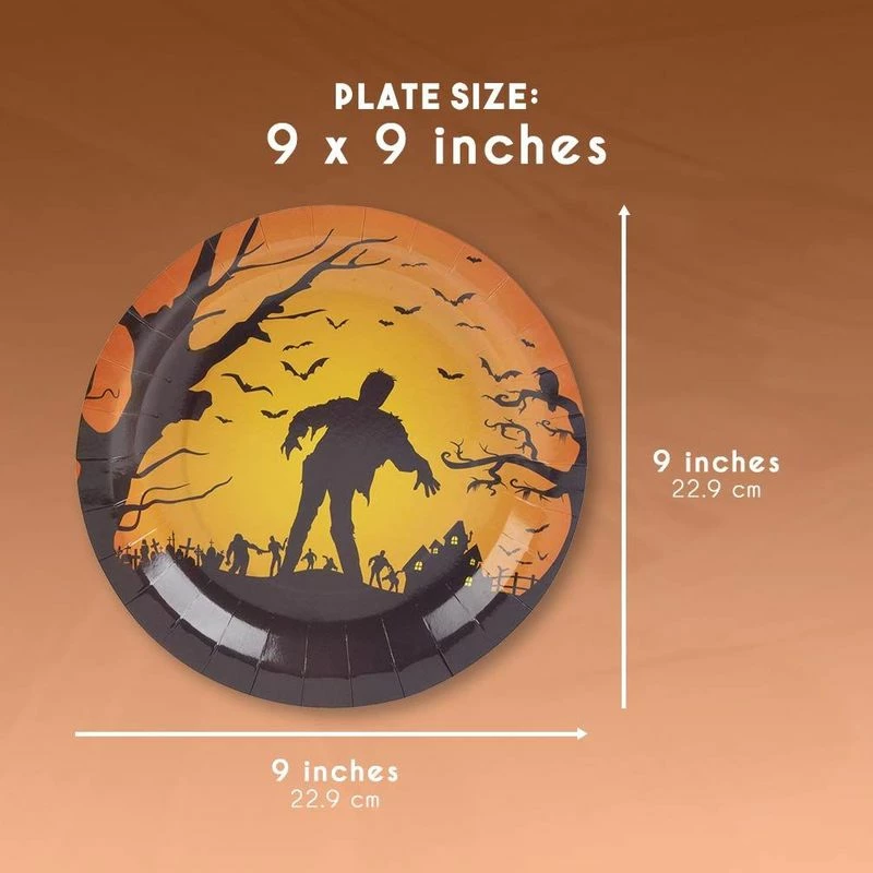 Blue Panda Halloween Party Supplies Zombie Paper Plates (9 In, 80 Pack) 7 Blue Panda Halloween Party Supplies Zombie Paper Plates (9 In, 80 Pack)