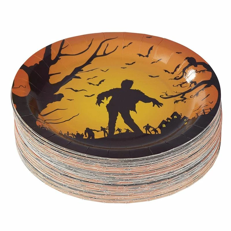 Blue Panda Halloween Party Supplies Zombie Paper Plates (9 In, 80 Pack) 8 Blue Panda Halloween Party Supplies Zombie Paper Plates (9 In, 80 Pack)
