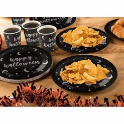 Blue Panda Happy Halloween Party Bundle, Includes Plates, Napkins, And Cups (24 Guests)