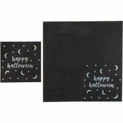 Blue Panda Happy Halloween Party Bundle, Includes Plates, Napkins, And Cups (24 Guests)