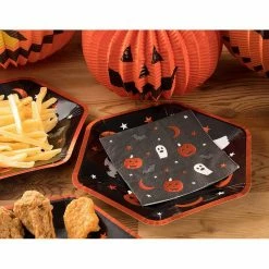 Blue Panda Special Occasions Halloween Party Decorations, Paper Napkins (5 X 5 In, Black, 50 Pack)