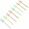 Decorations Blue Panda Plastic Cocktail Picks - 500 Pieces Of Disposable Fruit Forks Party Supplies For Dessert, Appetizer, And Drinks In 4 Assorted Colors, Sword Toothpicks