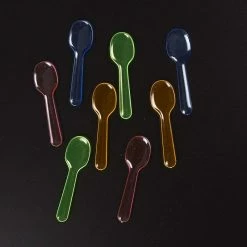 Blue Panda Taster Spoons - 500-Count Mini Tasting Spoons, Disposable Plastic Dessert Spoons For Ice Cream, Gelato, Appetizer Sampling, 4 Assorted Colors, Party Supplies, 3.25 Inches 9 Blue Panda Taster Spoons - 500-Count Mini Tasting Spoons, Disposable Plastic Dessert Spoons For Ice Cream, Gelato, Appetizer Sampling, 4 Assorted Colors, Party Supplies, 3.25 Inches