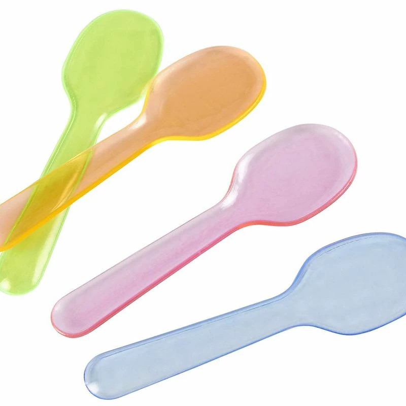 Blue Panda Taster Spoons - 500-Count Mini Tasting Spoons, Disposable Plastic Dessert Spoons For Ice Cream, Gelato, Appetizer Sampling, 4 Assorted Colors, Party Supplies, 3.25 Inches 6 Blue Panda Taster Spoons - 500-Count Mini Tasting Spoons, Disposable Plastic Dessert Spoons For Ice Cream, Gelato, Appetizer Sampling, 4 Assorted Colors, Party Supplies, 3.25 Inches