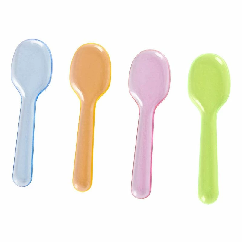 Blue Panda Taster Spoons - 500-Count Mini Tasting Spoons, Disposable Plastic Dessert Spoons For Ice Cream, Gelato, Appetizer Sampling, 4 Assorted Colors, Party Supplies, 3.25 Inches 7 Blue Panda Taster Spoons - 500-Count Mini Tasting Spoons, Disposable Plastic Dessert Spoons For Ice Cream, Gelato, Appetizer Sampling, 4 Assorted Colors, Party Supplies, 3.25 Inches