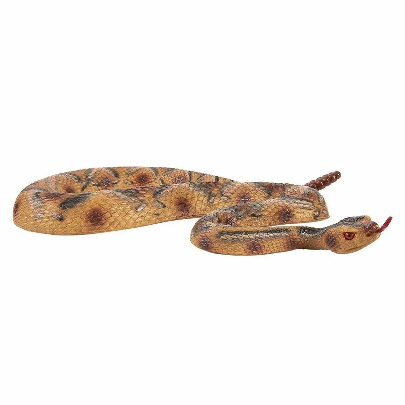 Blue Panda Realistic Fake Rattlesnake Toy, Rubber Snake For Halloween Prank, 47 X 1.5 X 2 Inches Decorations 4 Blue Panda Realistic Fake Rattlesnake Toy, Rubber Snake For Halloween Prank, 47 X 1.5 X 2 Inches Decorations