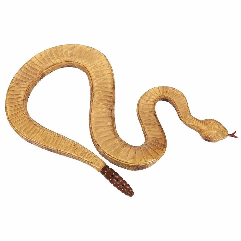 Blue Panda Realistic Fake Rattlesnake Toy, Rubber Snake For Halloween Prank, 47 X 1.5 X 2 Inches Decorations 6 Blue Panda Realistic Fake Rattlesnake Toy, Rubber Snake For Halloween Prank, 47 X 1.5 X 2 Inches Decorations