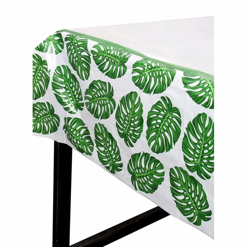 Blue Panda Tropical Leaf Tablecloths For Hawaiian Luau, Safari Birthday Party Baby Shower (3 Pack, 54 X 108 In) 7 Blue Panda Tropical Leaf Tablecloths For Hawaiian Luau, Safari Birthday Party Baby Shower (3 Pack, 54 X 108 In)