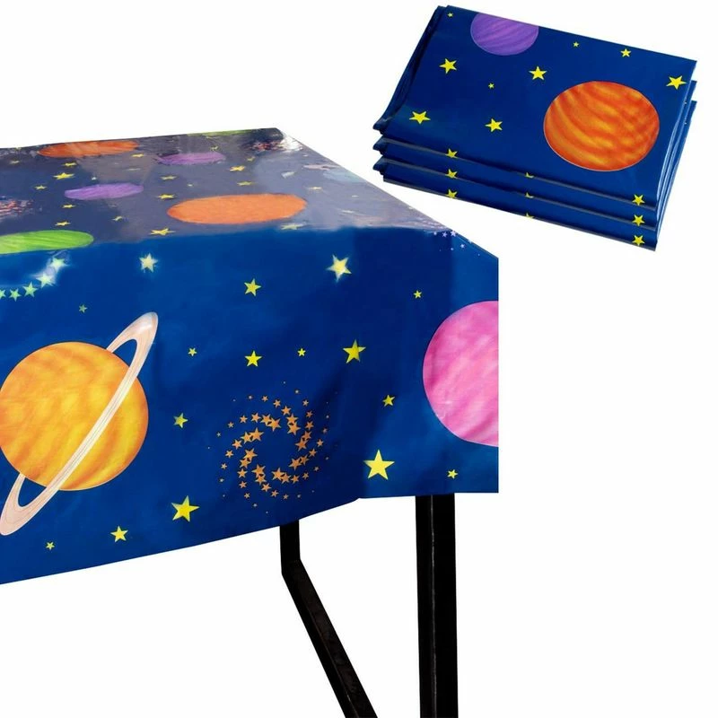 Blue Panda Special Occasions Outer Space Party Tablecloth - 3-Pack Disposable Plastic Rectangular Table Covers - Solar Planet Themed Party Supplies For Kids Birthday Decorations, Solar System Design, 54 X 108 Inches 3 Blue Panda Special Occasions Outer Space Party Tablecloth - 3-Pack Disposable Plastic Rectangular Table Covers - Solar Planet Themed Party Supplies For Kids Birthday Decorations, Solar System Design, 54 X 108 Inches