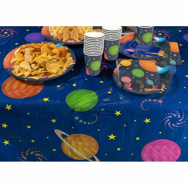 Blue Panda Special Occasions Outer Space Party Tablecloth - 3-Pack Disposable Plastic Rectangular Table Covers - Solar Planet Themed Party Supplies For Kids Birthday Decorations, Solar System Design, 54 X 108 Inches 4 Blue Panda Special Occasions Outer Space Party Tablecloth - 3-Pack Disposable Plastic Rectangular Table Covers - Solar Planet Themed Party Supplies For Kids Birthday Decorations, Solar System Design, 54 X 108 Inches