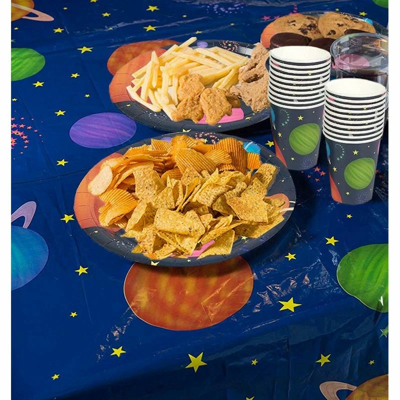 Blue Panda Special Occasions Outer Space Party Tablecloth - 3-Pack Disposable Plastic Rectangular Table Covers - Solar Planet Themed Party Supplies For Kids Birthday Decorations, Solar System Design, 54 X 108 Inches 5 Blue Panda Special Occasions Outer Space Party Tablecloth - 3-Pack Disposable Plastic Rectangular Table Covers - Solar Planet Themed Party Supplies For Kids Birthday Decorations, Solar System Design, 54 X 108 Inches
