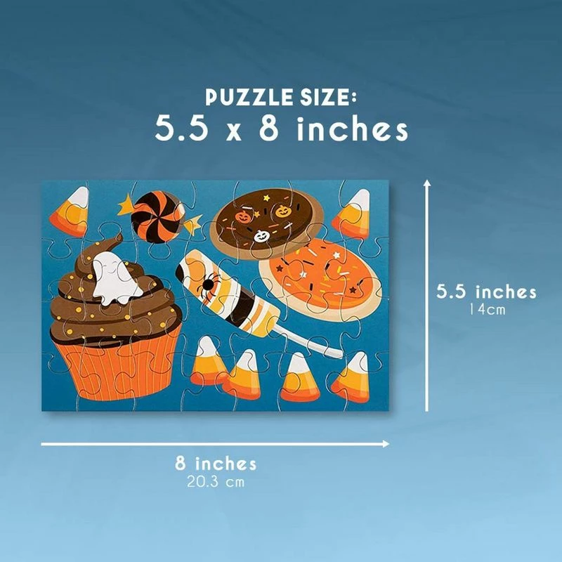 Blue Panda Halloween Jigsaw Puzzles, 28 Pieces (5.5 X 8 In, 36-Pack) 7 Blue Panda Halloween Jigsaw Puzzles, 28 Pieces (5.5 X 8 In, 36-Pack)