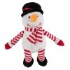 Blue Panda Snowman Plush Toy - Blizzard The Snowman Kids Soft Stuffed Toy, Fun Christmas Holiday Party Gifts For Girls And Boys, Festive Decoration, White, 7.7 X 7 Inches