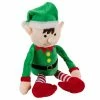 Blue Panda Christmas Elf Plush Toy - Mas The Elf, Little Santa Helper Kids Soft Stuffed Toy, Fun For Girls And Boys, Festive Decoration, Red And Green, 8.7 X 6.5 Inches