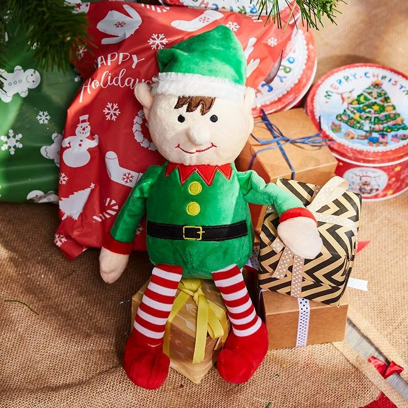 Blue Panda Christmas Elf Plush Toy - Mas The Elf, Little Santa Helper Kids Soft Stuffed Toy, Fun For Girls And Boys, Festive Decoration, Red And Green, 8.7 X 6.5 Inches 6 Blue Panda Christmas Elf Plush Toy - Mas The Elf, Little Santa Helper Kids Soft Stuffed Toy, Fun For Girls And Boys, Festive Decoration, Red And Green, 8.7 X 6.5 Inches