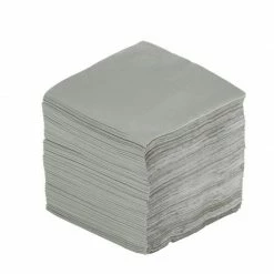 Blue Panda Cocktail Napkins - 200-Pack Disposable Paper Napkins, 2-Ply, Solid Silver, 5 X 5 Inches Folded 14 Blue Panda Cocktail Napkins - 200-Pack Disposable Paper Napkins, 2-Ply, Solid Silver, 5 X 5 Inches Folded