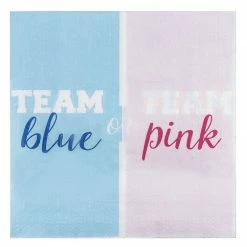 Blue Panda Gender Reveal Party Supplies, Luncheon Napkins (6.5 X 6.5 In, 150 Pack)