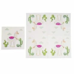 Blue Panda Llama Party Bundle, Includes Plates, Napkins, Cups, And Cutlery (24 Guests,144 Pieces) Special Occasions