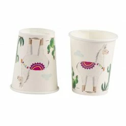 Blue Panda Llama Party Bundle, Includes Plates, Napkins, Cups, And Cutlery (24 Guests,144 Pieces) Special Occasions