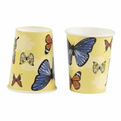 Blue Panda Special Occasions Butterfly Party Supplies – Serves 24 – Includes Plates, Knives, Spoons, Forks, Cups And Napkins. Perfect Birthday Party Pack For Girls Themed Parties, Butterfly Pattern