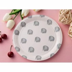 Blue Panda Elephant Baby Shower Party Bundle, Plates, Napkins, Cups & Cutlery (24 Guests,144 Pieces) 10 Blue Panda Elephant Baby Shower Party Bundle, Plates, Napkins, Cups & Cutlery (24 Guests,144 Pieces)